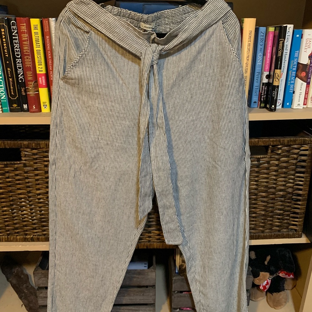 L seersucker pants